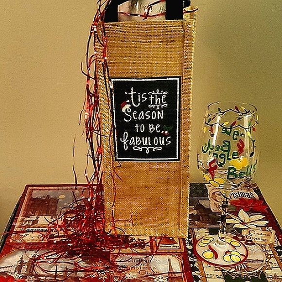 ? Other - Wine Bag Filled with Goodies For Christmas